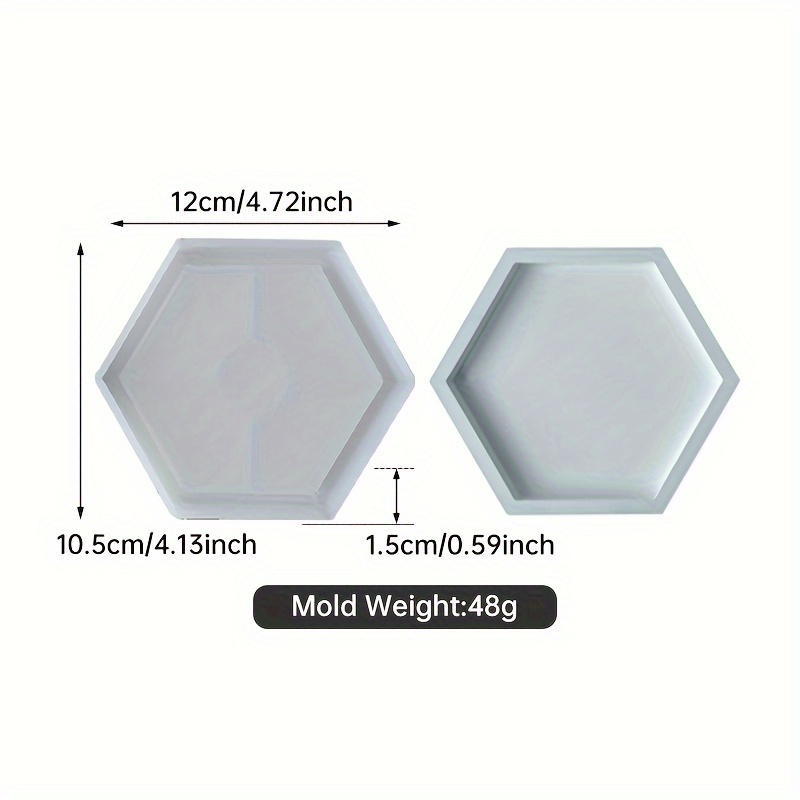 Tray Mold, Hexagonal Coaster Mold, Resin Dropping Mold, Gypsum Mold, Mold, Craft Ornaments Silicone Mold Mold, Gifts