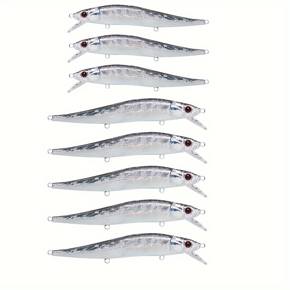 

20pcs Lure Minnow 12cm 12g Long System Knife Freshwater Fake Lure Long Throw Sinking Minnow 40pcs 5mm