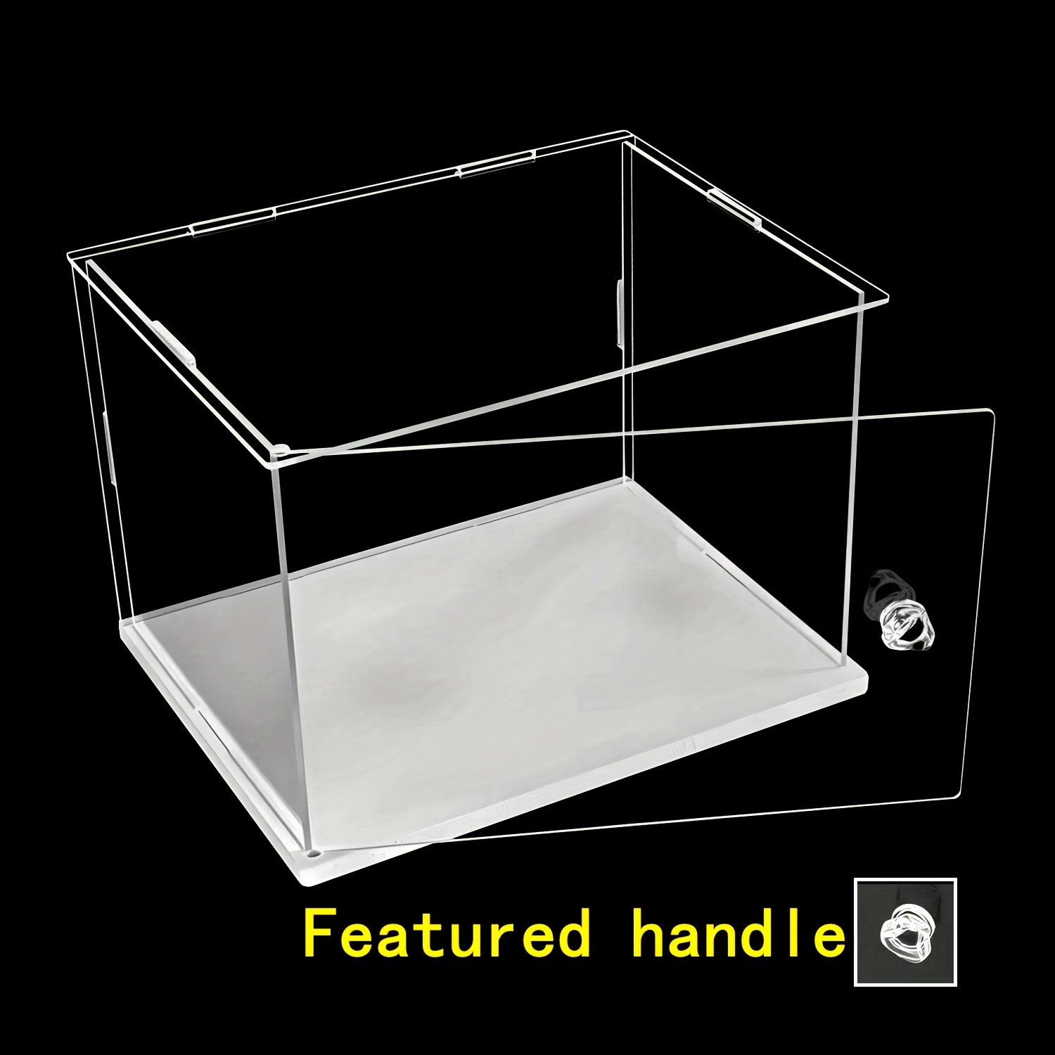 acrylic display cases sold on Temu United States