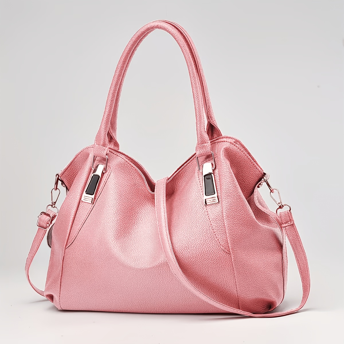TEMU Fashionable Handbag, In Multiple Colors, Supports 3 Carrying : Handheld, Shoulder Back, And Crossbody. Multiple Internal Compartments And A