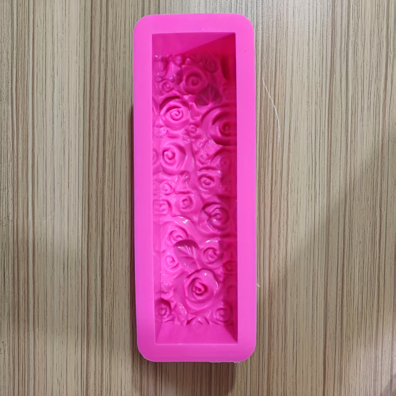 Image of Silicone Mold Art Silicone Soap Mold, Rectangular Craft Mold Diy Mold - Soap Making Products, Thick Material, Durable, Suitable For Making Handmade Artworks Such As , Drip Glue, Gypsum, Etc