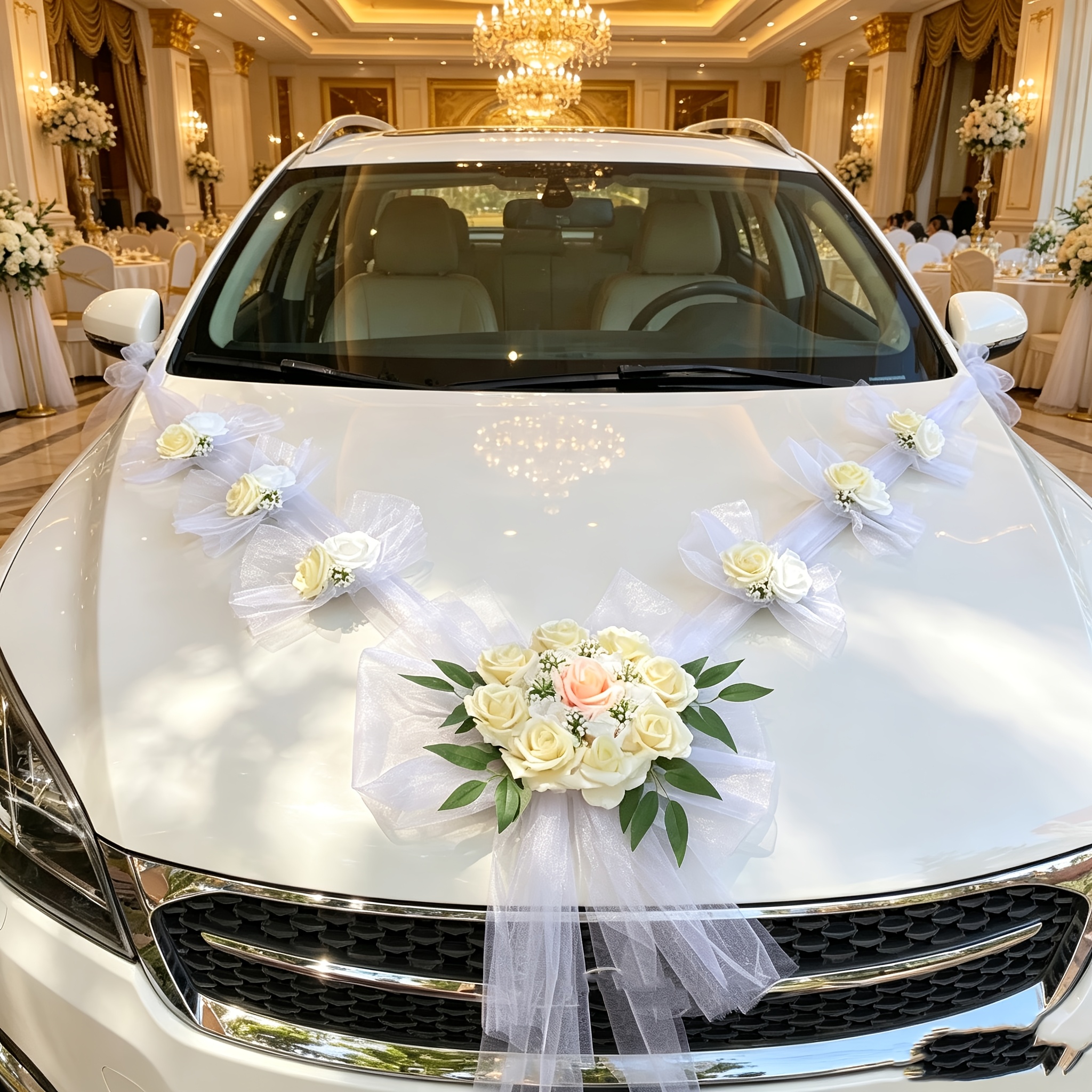 2026 New Style Full Set of Main Wedding Car Headpiece Decorations