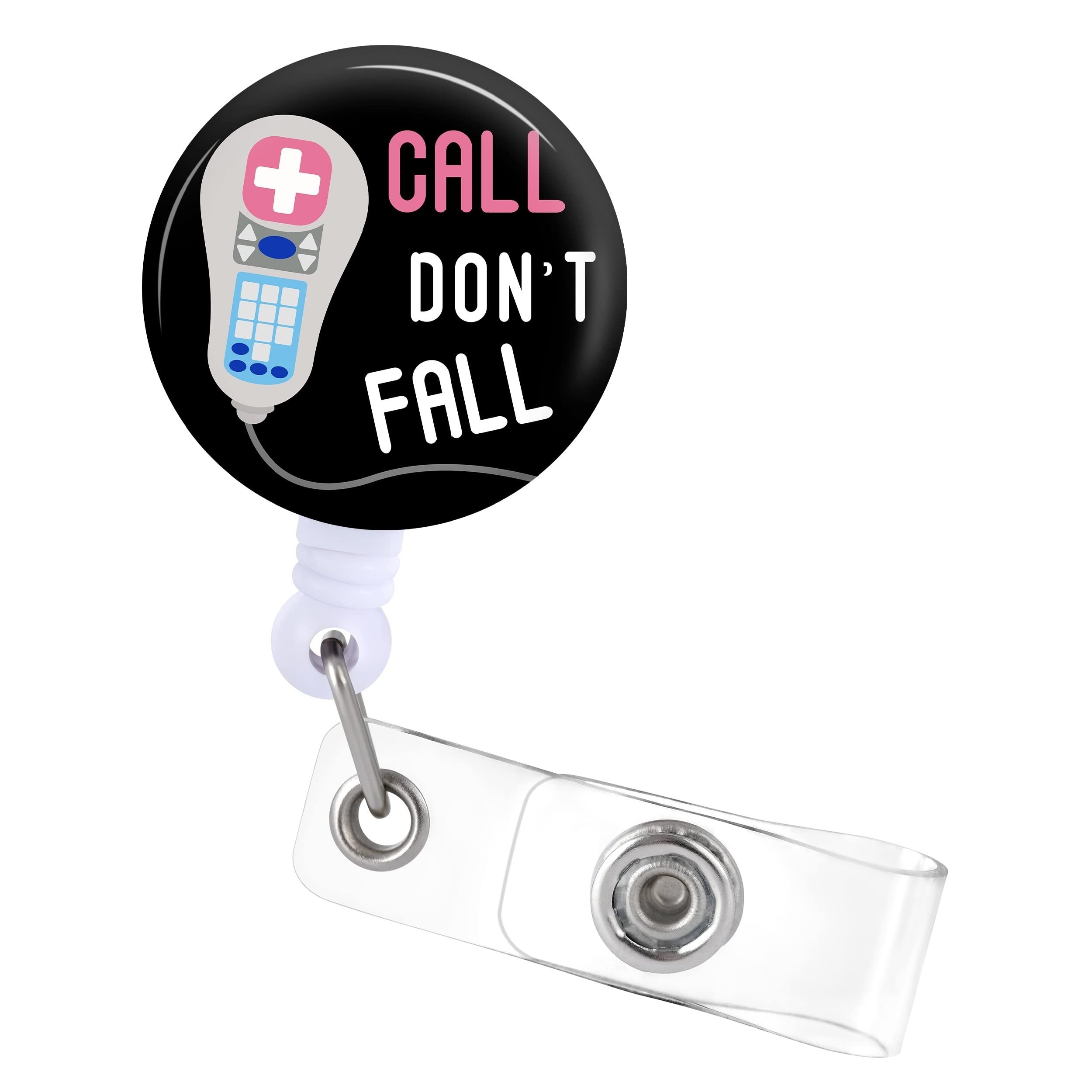 Badge Reels Holder Retractable With Id Clip For Nurse Name Tag Card Fun  It's Fine I'm Fine Everything Is Fine Nursing Doctor Teacher Student  Medical Work Office Metal Clip - Temu United