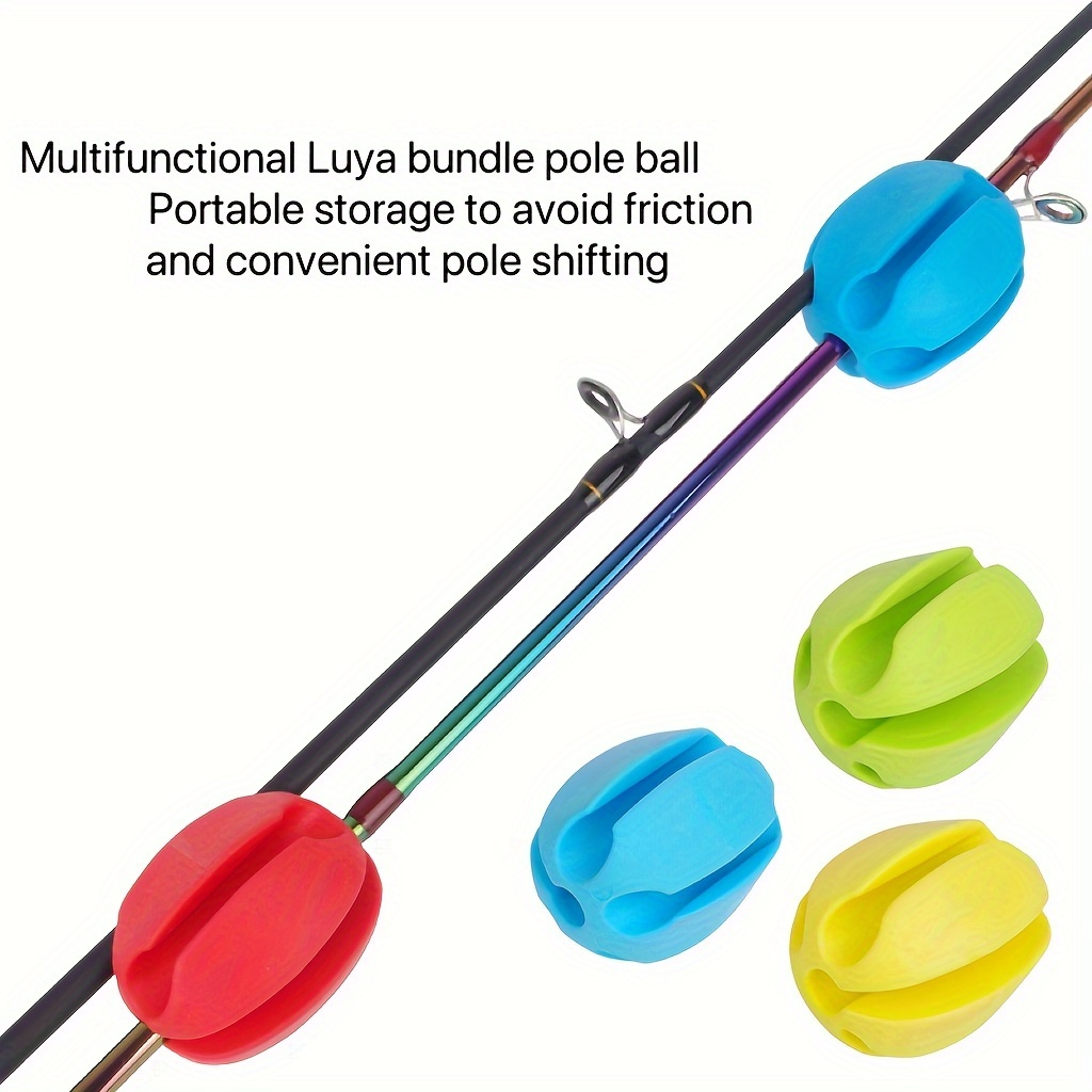 Portable Fishing Rod Fixed Ball Non Slip Fixing Multifunctional Reusable  Fastener Binding