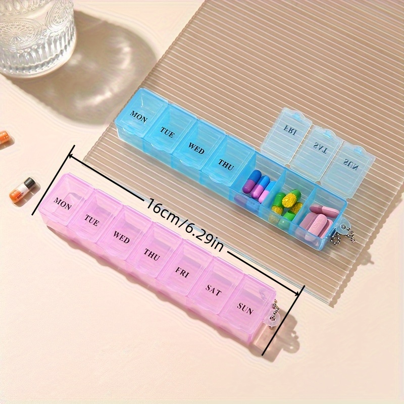 Portable Moisture-Proof Seven-Day Weekly Pill Organizer