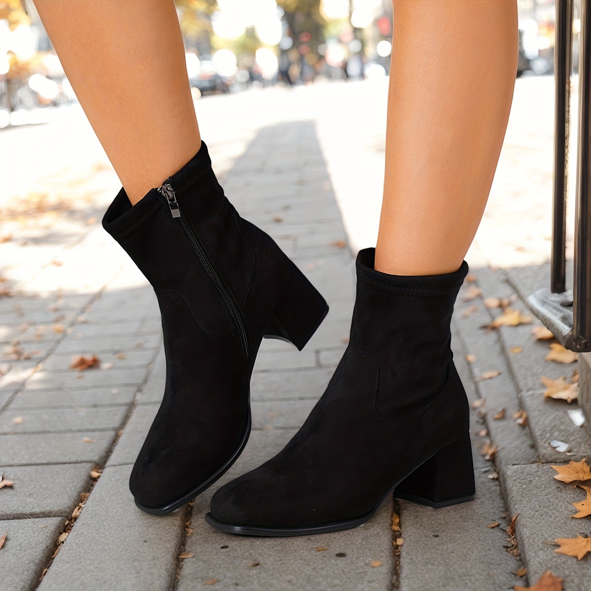 TEMU Women's Ankle Boots And Short Boots, Elegant Brown Boots, High Heel Boots, Platform Sneakers, Fluffy Boots, Winter Shoes, Heeled Boots, Wide