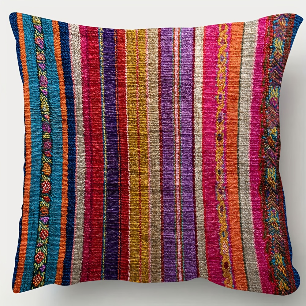 TEMU 1 de almohada decorativa de felpa corta de cara, gato fantasma de Halloween, fundas de almohada de Halloween florales y modernas de gato de