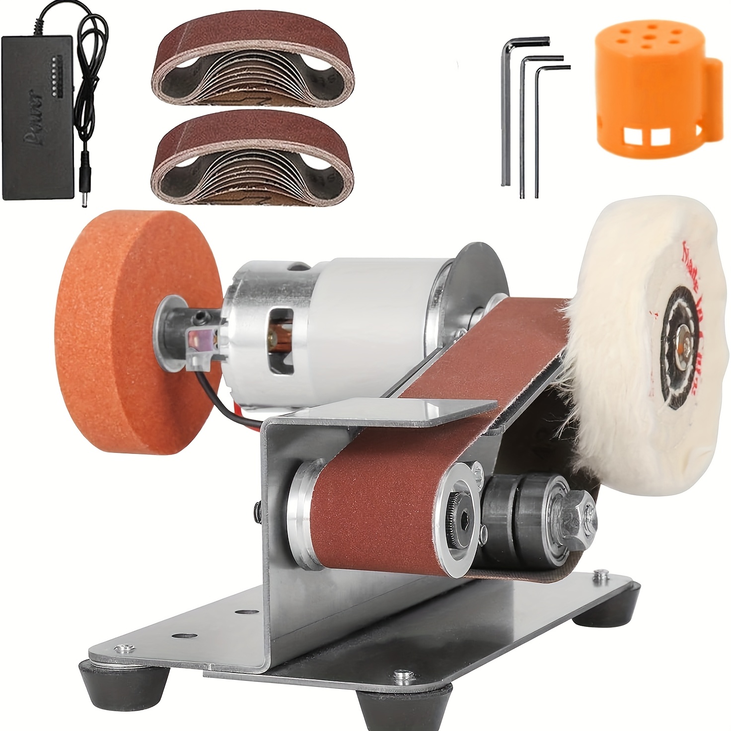 7 adjustable speed electric knife sharpener belt sander   belt grinder   sander for metal working and woodworking jewelry making