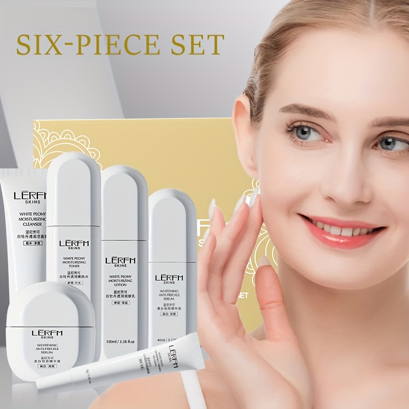 white peony firming skincare set with ginseng vitamin e and other light beige   ingredients locks in moisture for smooth and bright   suitable for oily light beige holiday gift box mothers day present details 10