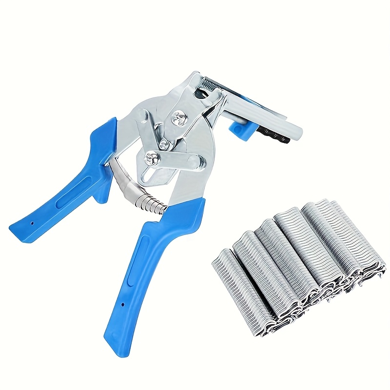 Heavy Duty Pigsty Clamp Set, For Fence, Animal Cage Tool Kit (with 600 Clips For Upholstery, Automotive Upholstery, And Wire Cage Installation)