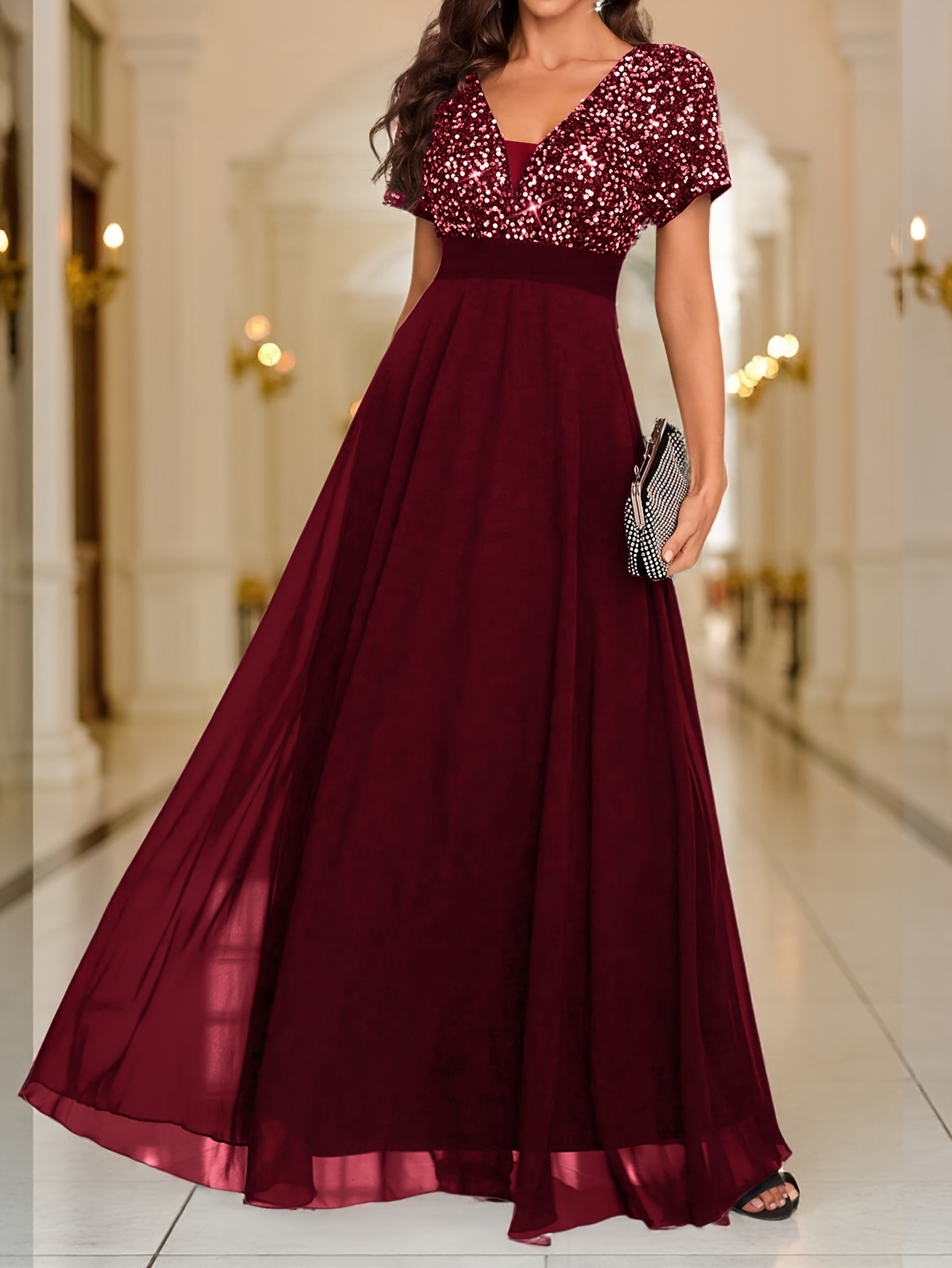 Lentejuelas Vestidos De Noche Para Damas Lentejuelas Vestidos