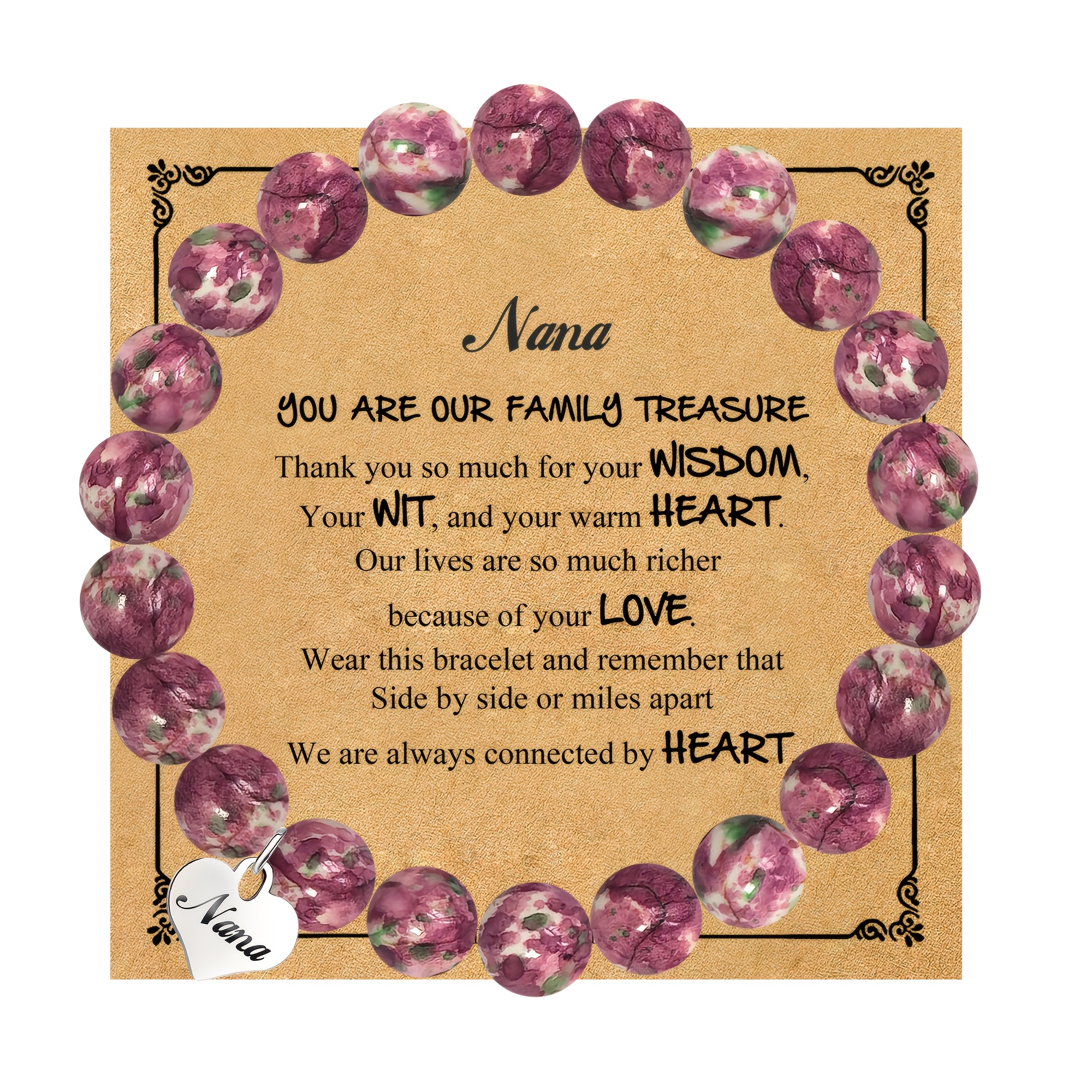 Sweet Heart Pendant Charm Bracelet Gift for Women