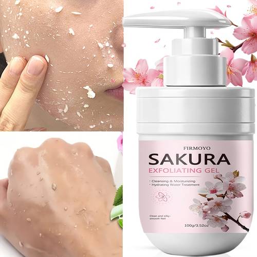 sakura exfolierendes reinigungsgel: eine sanfte, hypoallergene , die tief reinigt, ohne die haut fettig oder die poren zu verstopfen. für alle hauttöne. dieses exfolierungs-gel ist für den täglichen hautpflegegebrauch von männern und frauen entwickelt.