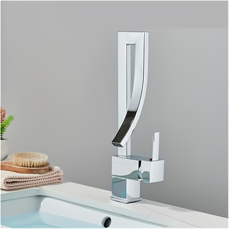 Bathroom Faucet Waterfall Basin Faucet Single Hole Single Handle Basin Faucet Basin Faucet Waterfall Basin Faucet Stainless Steel Faucet Bathroom Sink Faucet