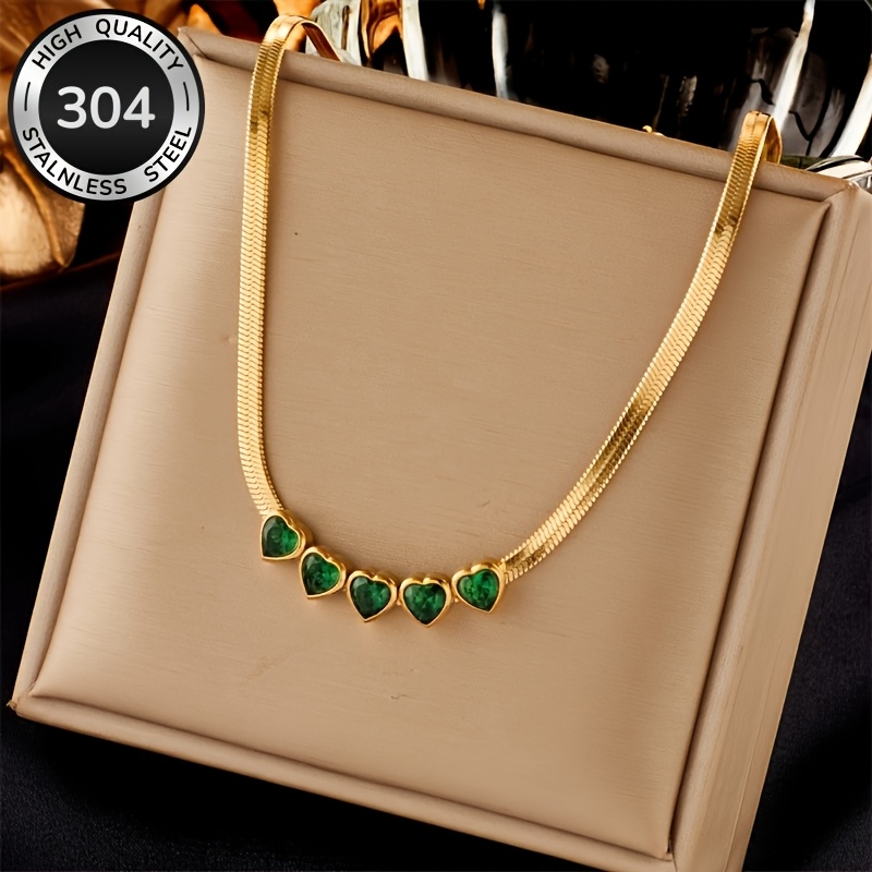 TEMU 1pc Retro Minimalist Pendant Snake Bone Necklace 304 Stainless Steel Material European And American Niche Minimalist Elegant Women' Commuting
