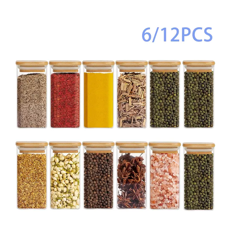300ml/10 5oz 6/12 stück gewürzgläser gewürzbehälter