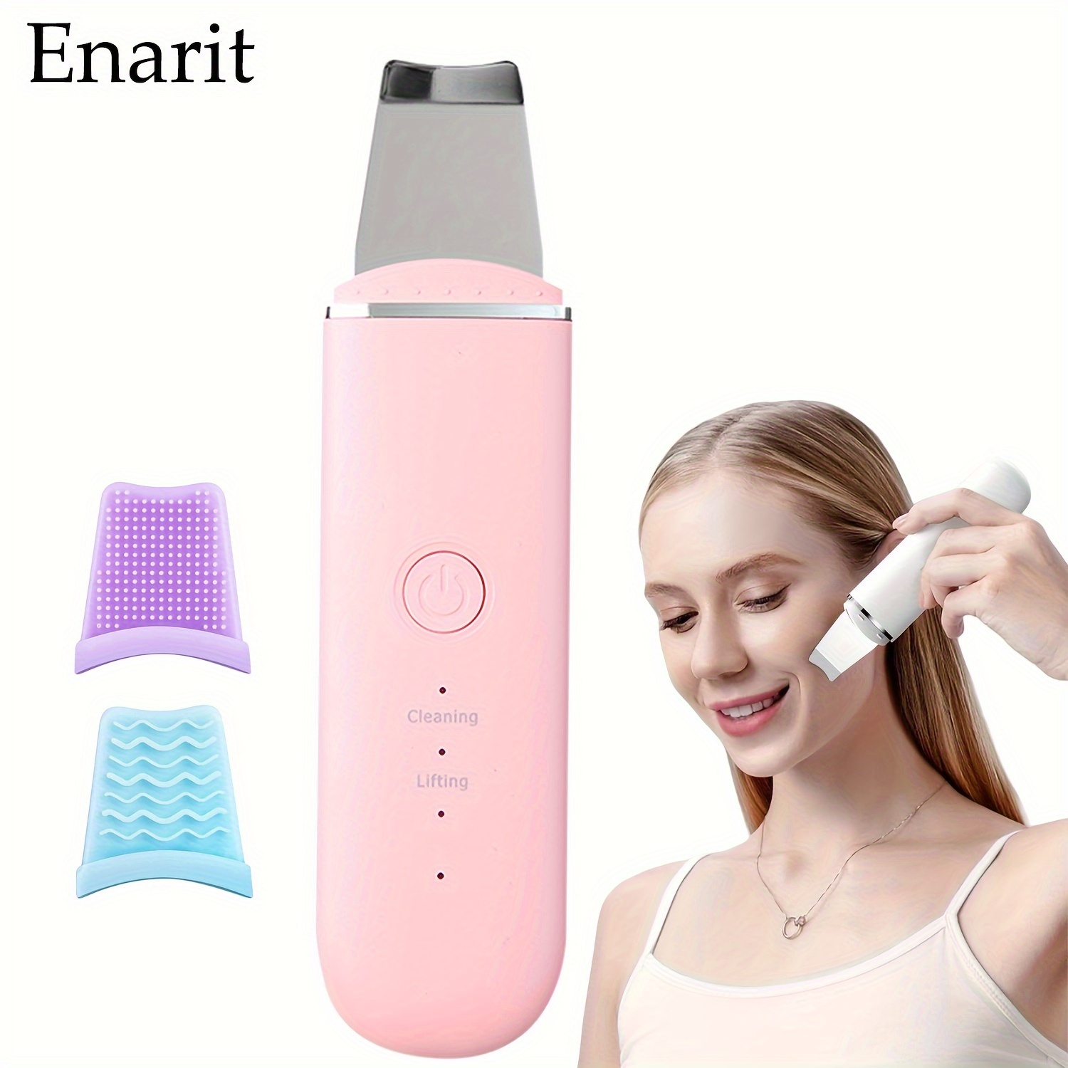 

Enarit Electric Facial Skin Scrubber, Facial Deep Cleansing Tool, Rechargeable Cleansing Scrubber, Facial Cleansing Massage Skin Care Beauty Meter, Gifts For Women