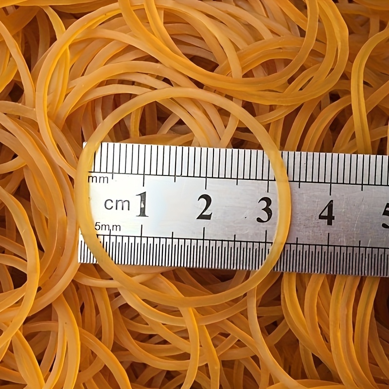 High-elastic 100/300pcs Of Yellow Rubber Bands, Rubber Rings With A Diameter Of 38mm - 32mm, Elastic Bands, Durable Natural Rubber, Suitable For Use In Offices, Schools, And Homes