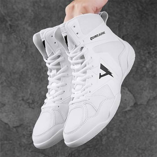 sneakers mens boxing shoes fashionable mens sports outdoor top shoes comfortable and breathable sports fighting wrestling shoes rubber sole boxing training shoes competition shoes suitable for spring summer autumn and winter