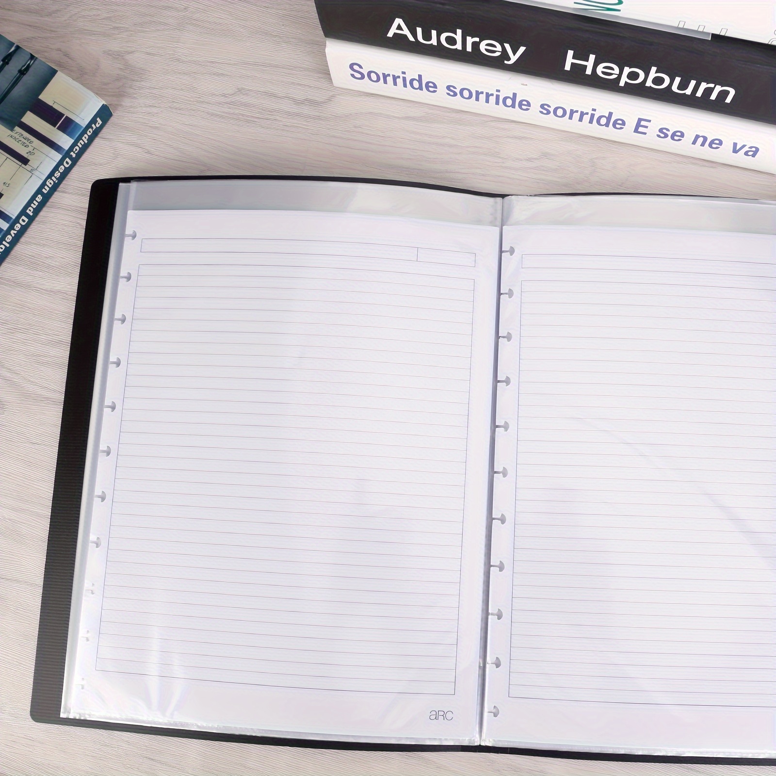 Raccoglitore Con Buste Trasparenti Purzen - Cartella Portfolio 80 Pagine, Verde, Per Documenti E Opere D'Arte - Foto 2