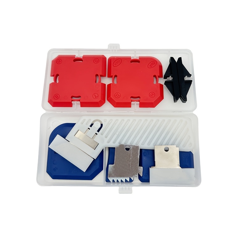 TEMU Kit d'outils de finition pour mastic en caoutchouc silicone | Outil d'application de calfeutrage pour cuisine, salle de bain, sol, fenêtre,