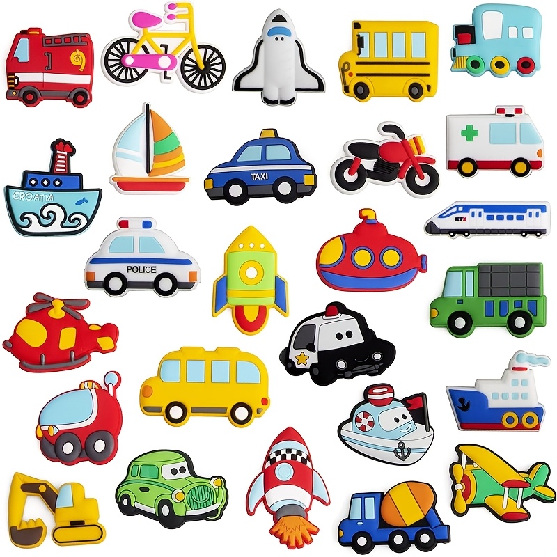 TEMU 26 Refrigerator Magnets For Transportation Vehicles, Suitable For Indoor Decoration, Whiteboards, Cabinets, Storage Lockers, Classroom, Kitchen,