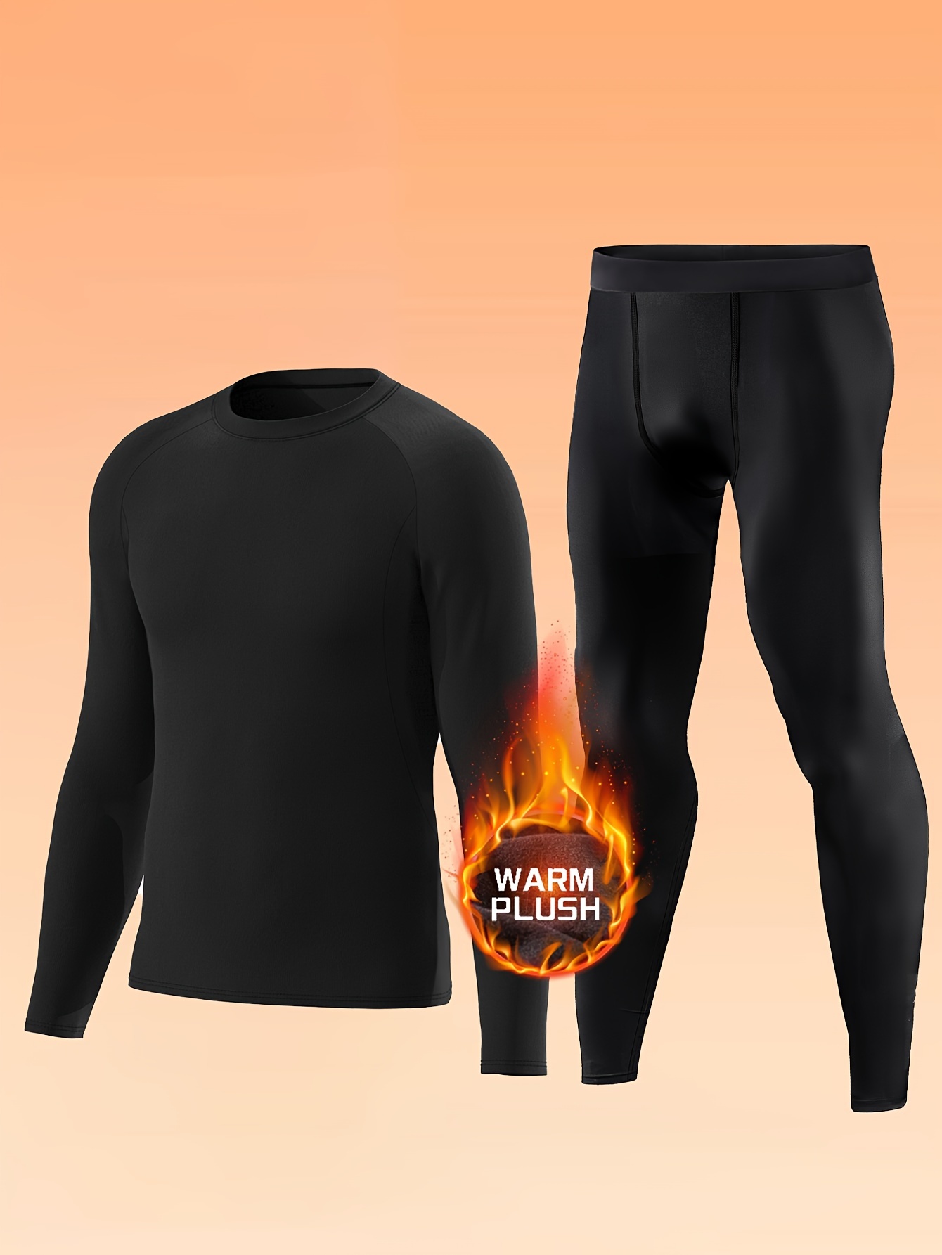 conjunto ropa interior térmica hombre poliéster Temu Uruguay