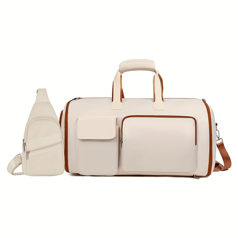 Moqueta de Nylon para Mujer, Bolso Multifuncional con Compartimento Separado Seco/Húmedo y Diseño de Zona para Zapatos, Mochila de Viaje con Muchas Bolsillos Ideal para Negocios y Viajes - Imagen 3