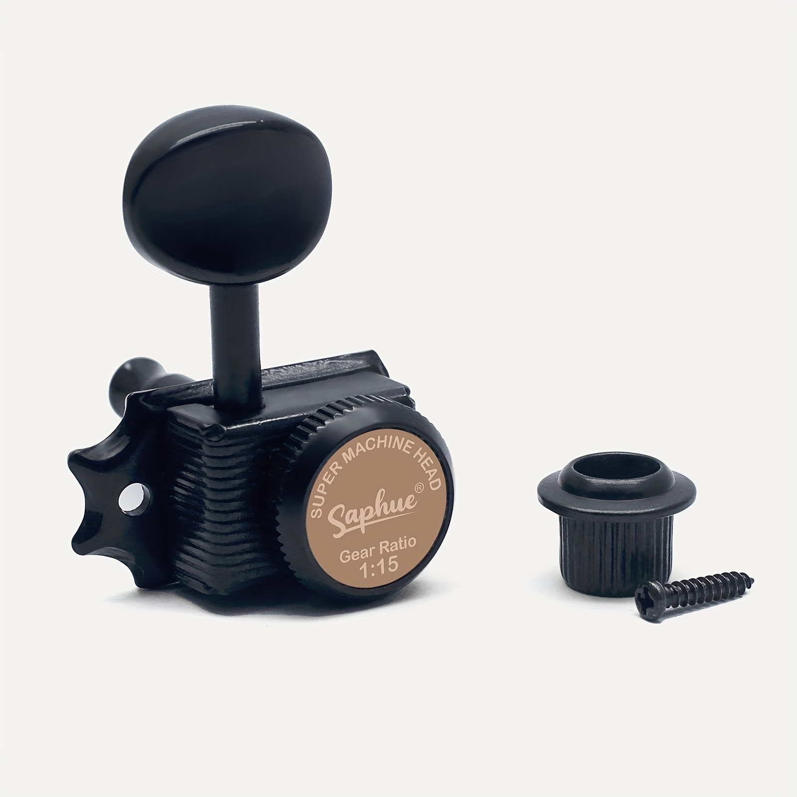 [Inline Guitar Lock Tuners] SAPHUE 6 Inline Guitar Lock String Tuners 1:15 Vintage Guitar Locking Tuning Key Pegs Machine Heads Replacement for ST TL Style Electric Folk or Acoustic Guitars Chrome/Golden, Tuning Pegs, Inline Tuners, Highquality Tuners, Replacement Tuners, Acoustic Guitarists, Guitar Players