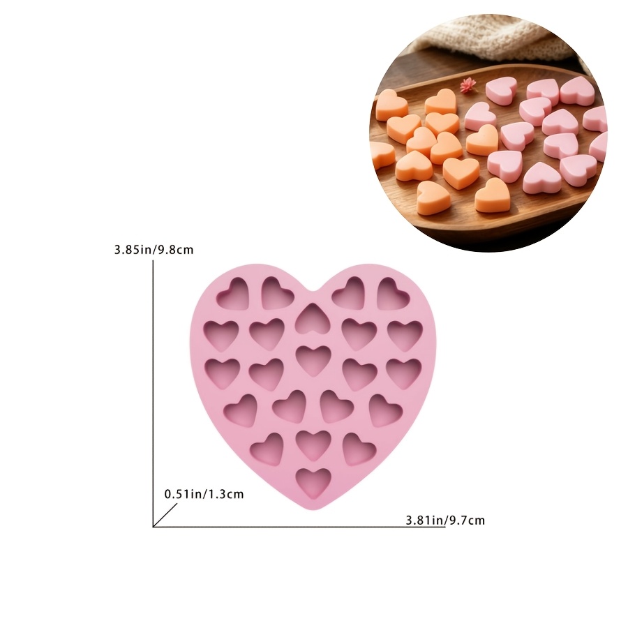 TEMU Stampo per argilla fai da te, Stampo in silicone cavit� a forma di piccolo cuore, Stampo a per a cuore, Molto per la produzione , Stampo per