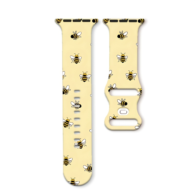 TEMU 2026 | Designed Specifically For Iwatch | Bee Paradise Theme In A And Cute Cartoon Style | Smartwatch Strap | Comfortable And Soft | Waterproof