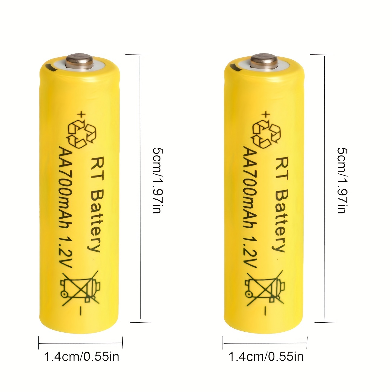 Aa Rechargeable Batteries 1.2v 700mah Ni mh Rechargeable Temu