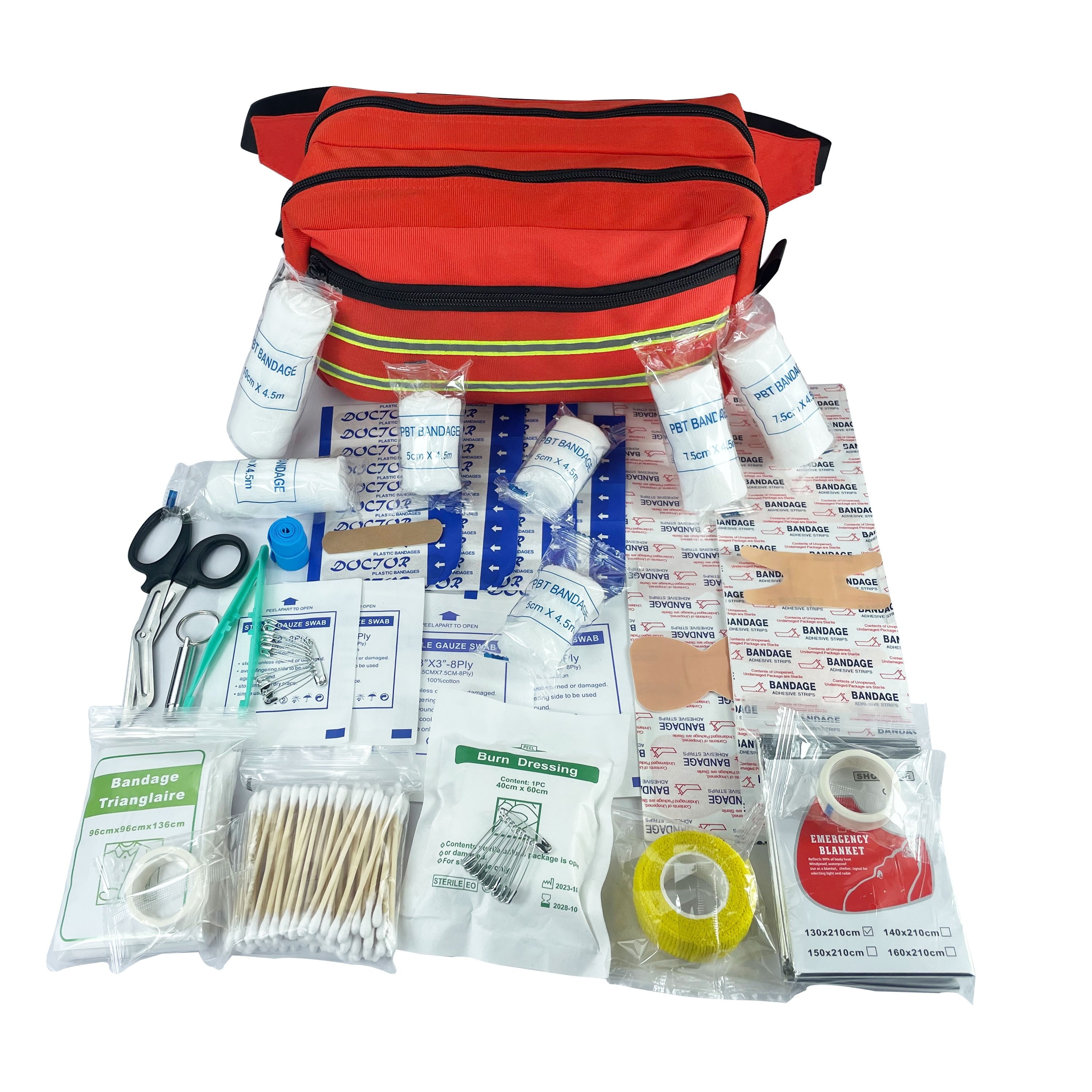 First Aid Kit Bag Medical Fanny Pack Large Ems Emergency - Temu