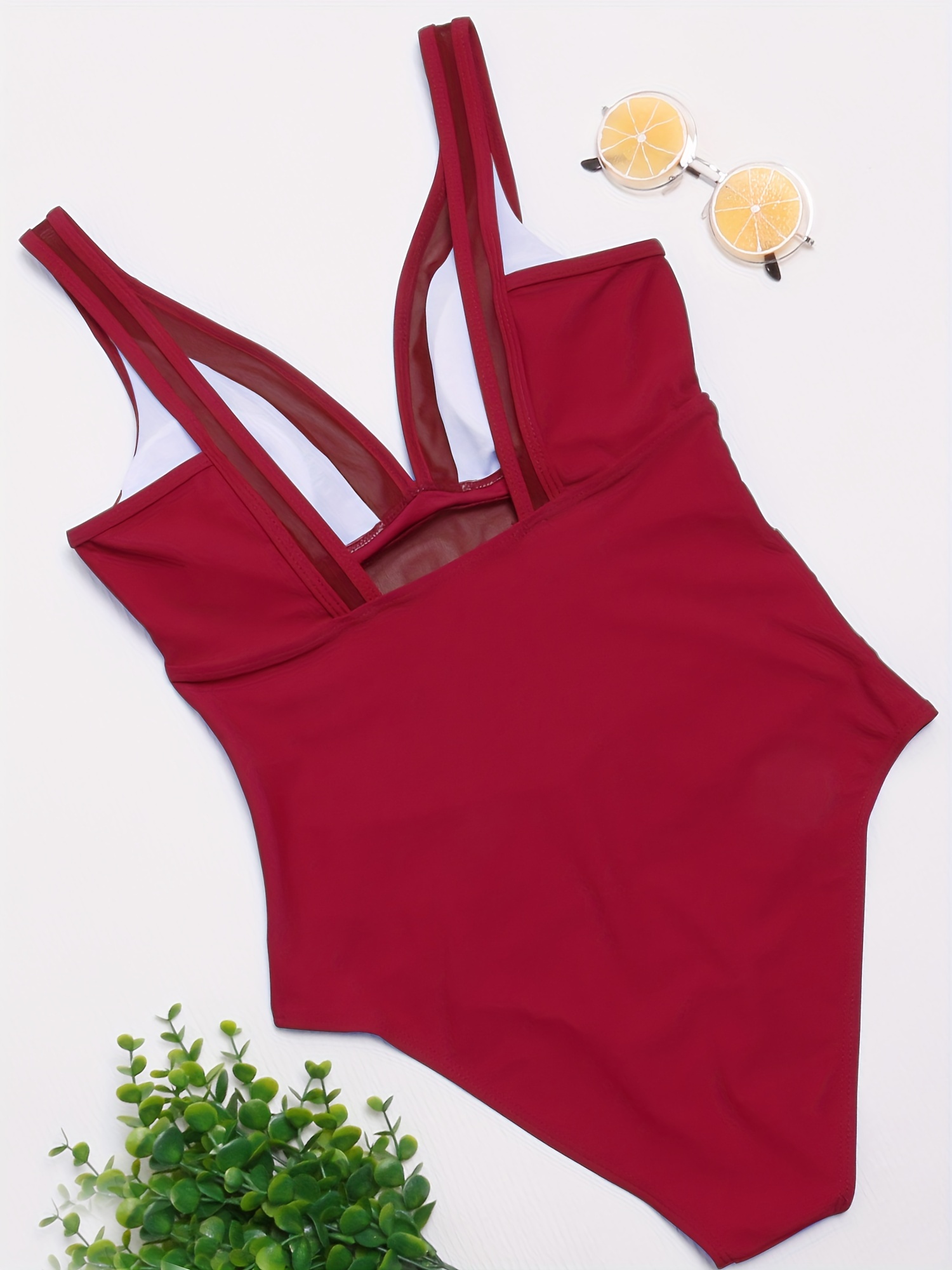 Mesh Cutout Swimsuit – Red Boutique