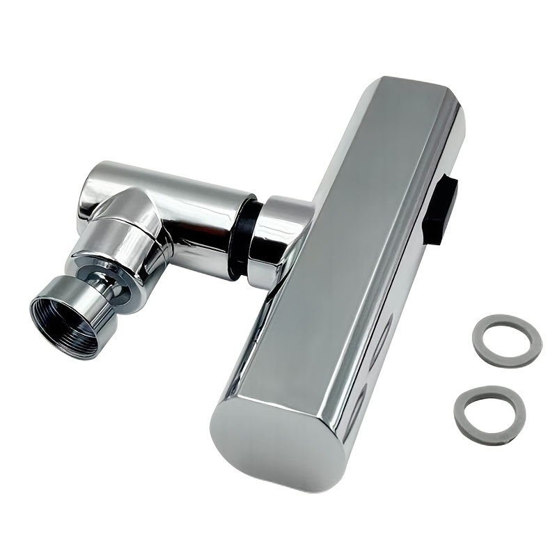 1 X Silvery Faucet Aerator Attachment, Universal Three- Mode Replacement Accessory, Suitable For Kitchen Sinks And Bathroom Sinks, - Nozzle For Home Use