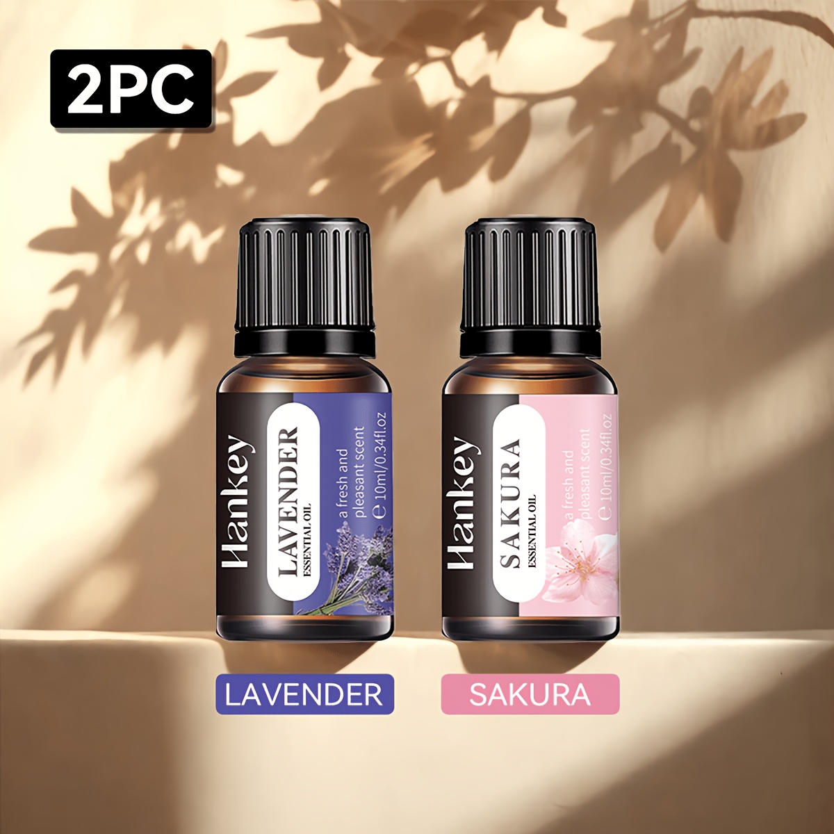 2 Sticle de Ulei Esențial Solubil în Apă, Difuzor de Aromă, Lumânare Aromată, Ardizor Aromă, Piatră Aromată, Umidificator, Aromă Auto, Supliment Lichid cu Ulei Esențial Aromat pentru Casă