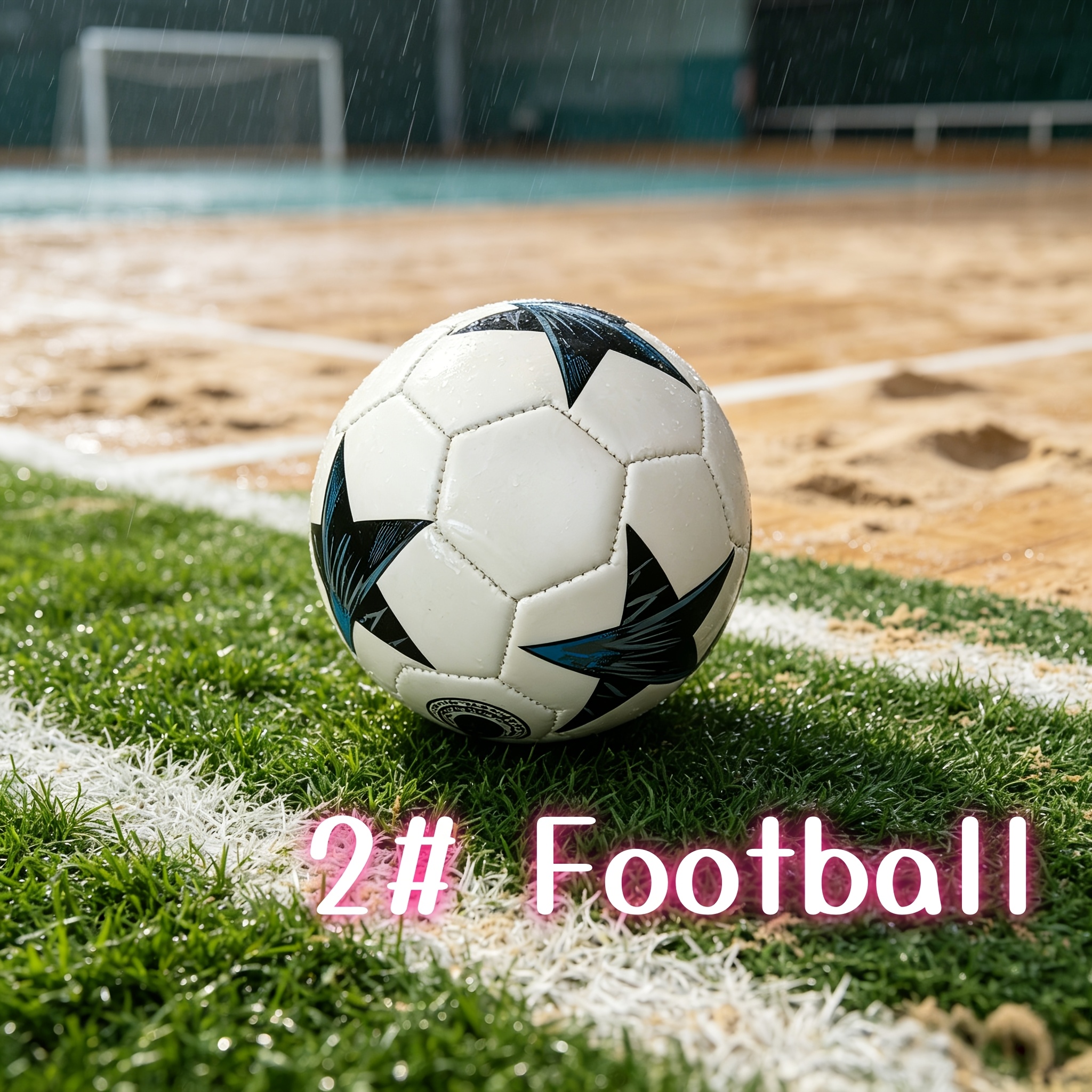 1pc Size 2 Star-shaped Football, Suitable For Display Shelf Exhibition, Coffee Table Decoration, And Living Arrangement