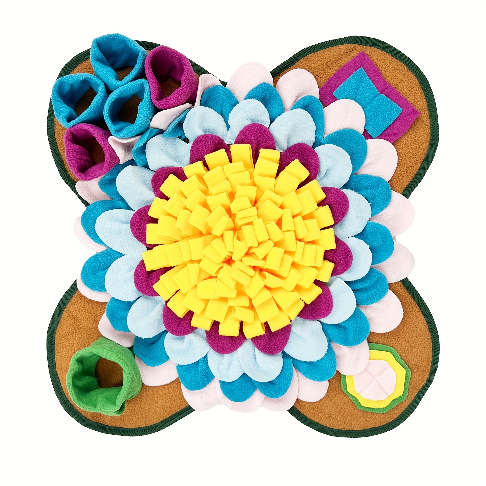 The Small Pet Sniffing Mat Is Suitable For Puppies, Kittens, And Rabbits, Serving As An Interactive Slow-feeding Toy Blanket, Without Battery
