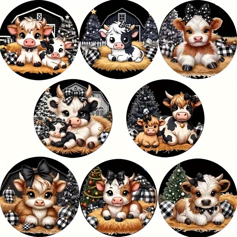 

8pcs Diamond Painting Coaster Set With Stand, Round Gems, Animal Theme - Ideal For Adults & Beginners, Home Decor Heat-resistant Drink Mats