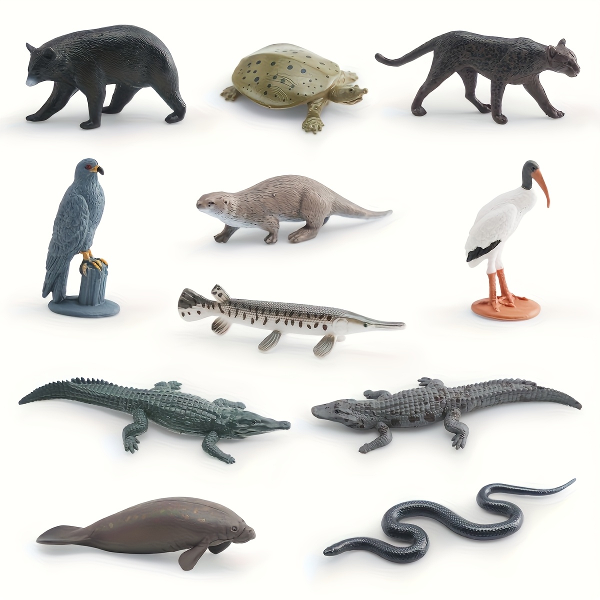 Miniature Realistic Forest Animal Dolls Set