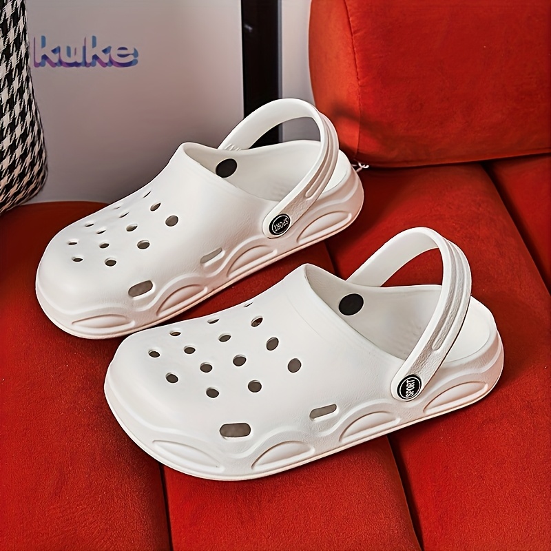 unisex solid color clogs lightweight non slip eva slip ons summer indoor and outdoor beach garden sandals women shoes