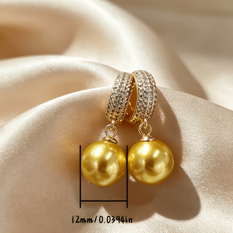 Women's Bohemian Large Zirconia Hoop Dangle Earrings