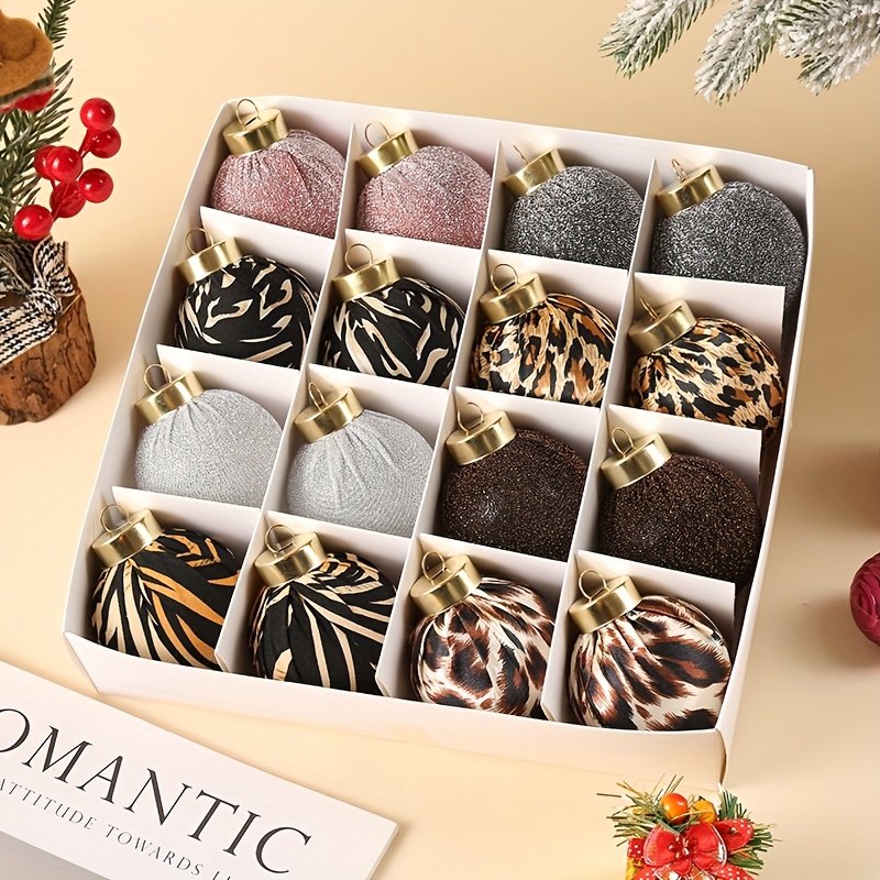 16 st 6 cm julset festliga juldekorationer för bröllop - Temu Sweden