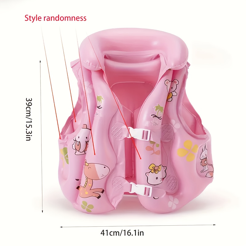 1pc swim vest learn swimming techniques with floating swimming vest with adjustable harness     swimming pool floating swimsuit for boys and girls