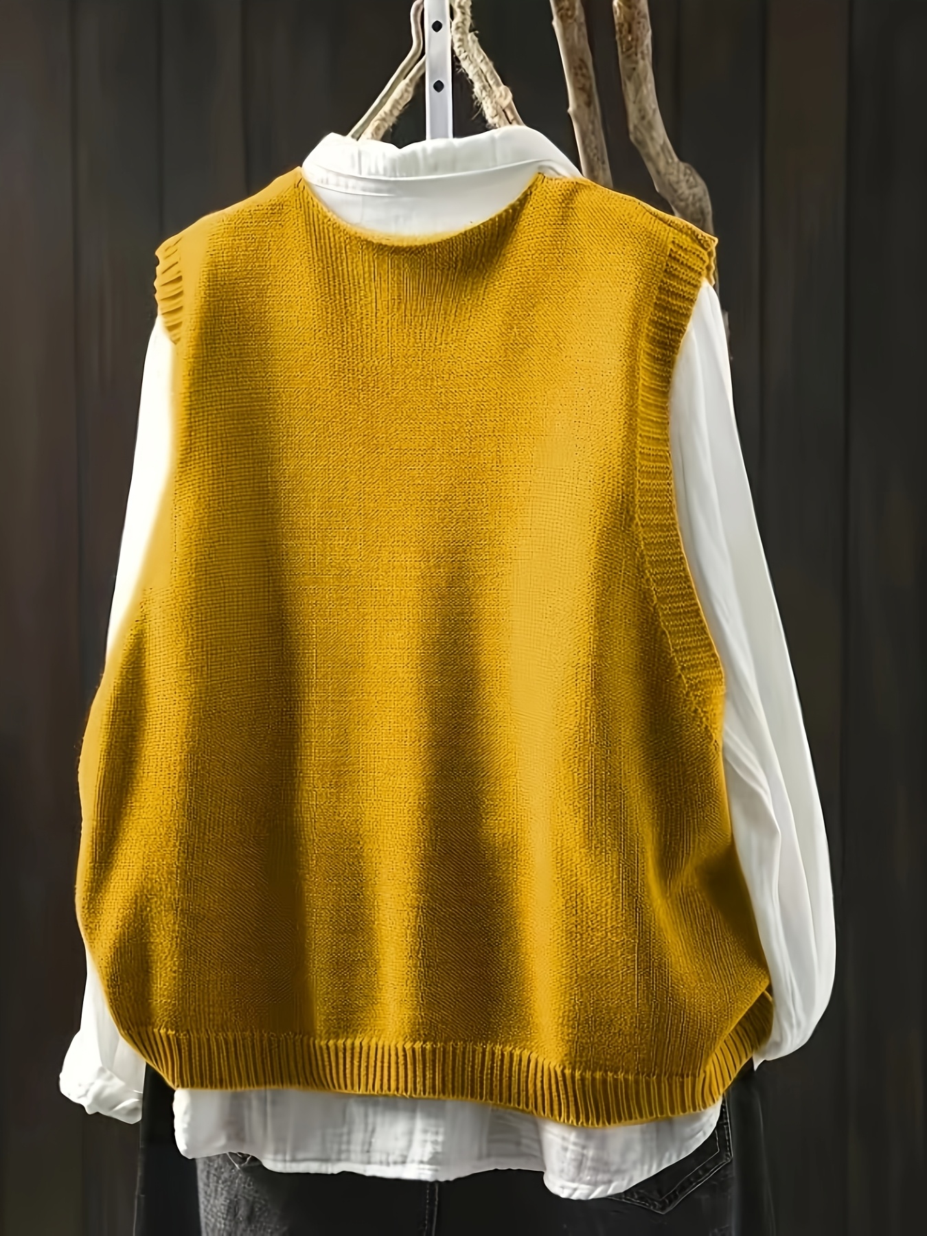 Gilet Corto Donna Pofihavi Con Bottoni - Elegante E Casual, Doppia Fodera - Foto 5