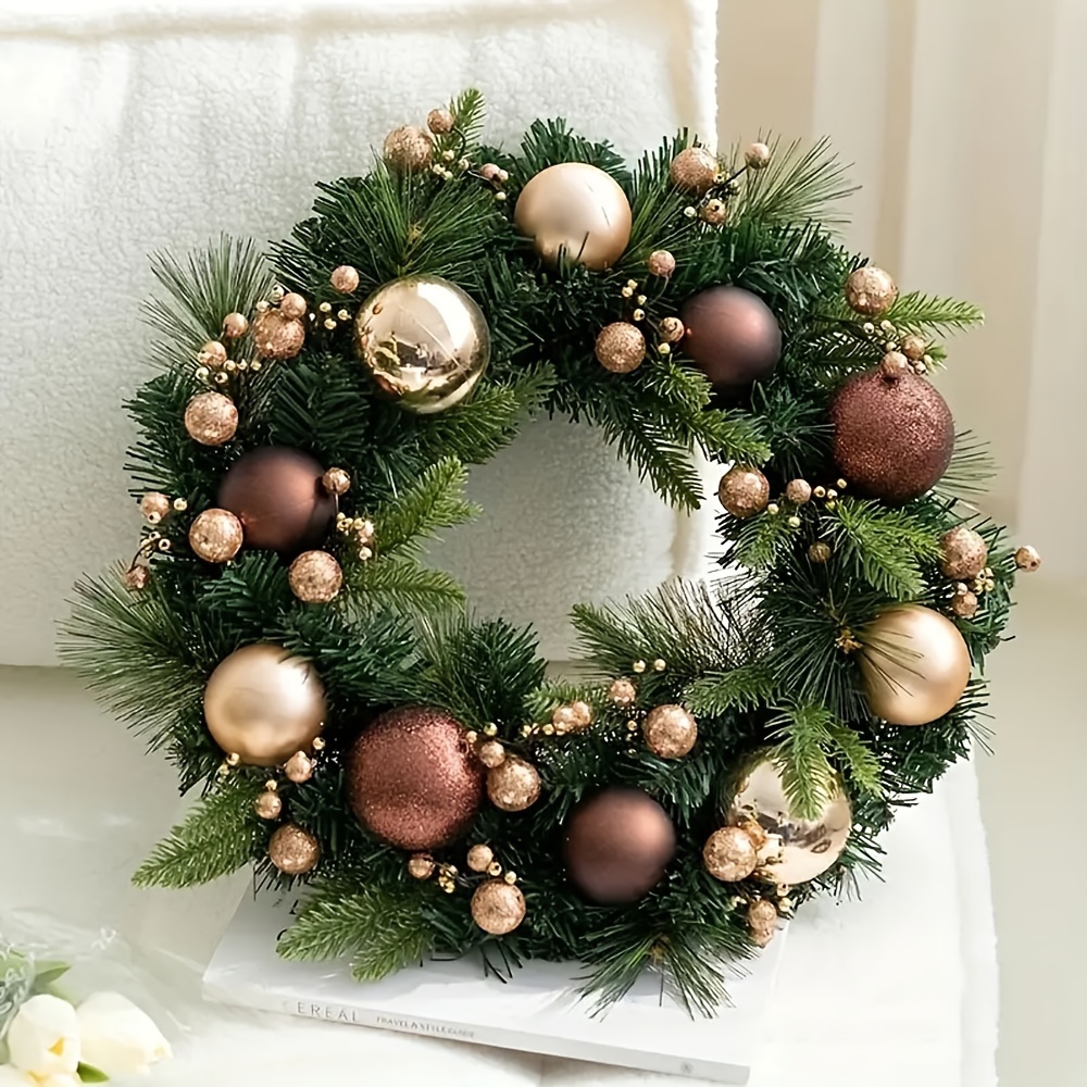 

1pc Christmas Wreath , - Plastic, No , -free Hanging Decor