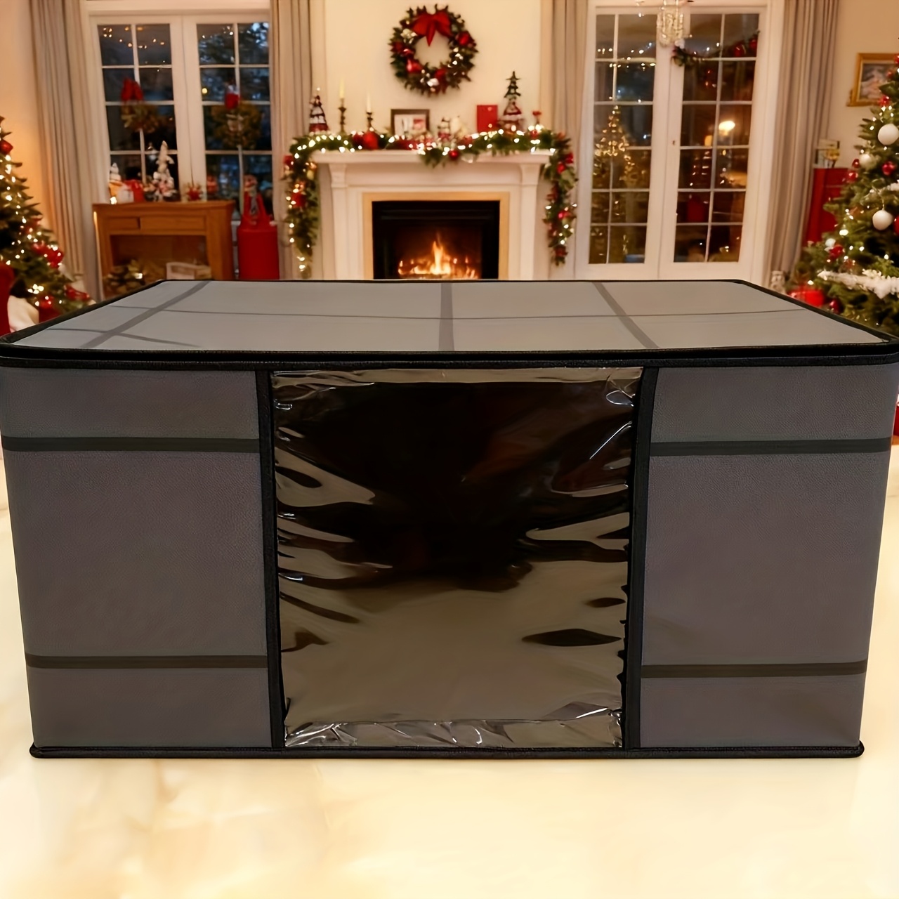 6 Large Foldable Storage Boxes for Clothes with Double Zippers