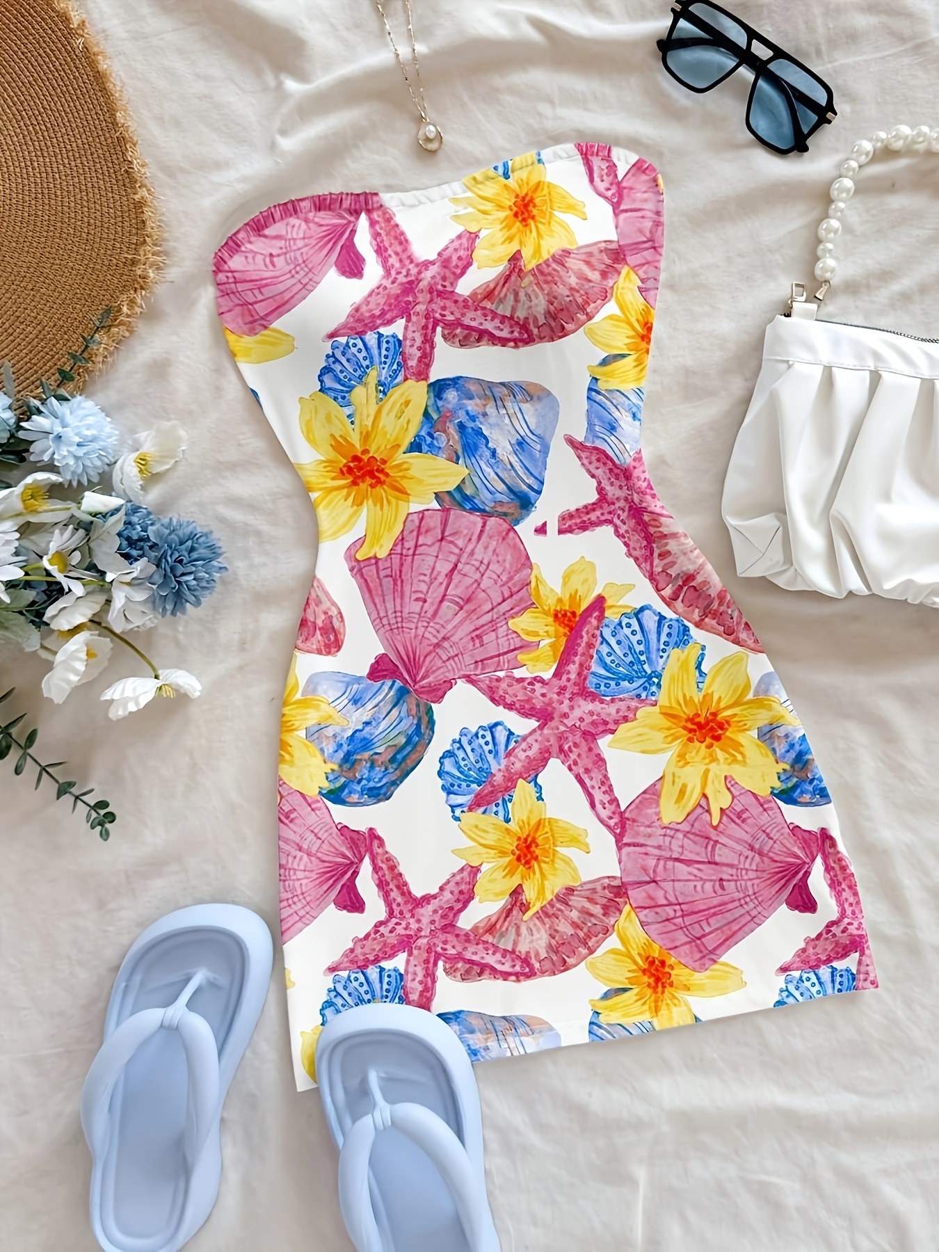 beach wedding guest short dresses SNDDEG Women's Backless Bow Tie Short Dress Short A Line Tiered Ruffle Fit  and Flared Beach Wedding Guest Dress Blue at Amazon Women's Clothing store