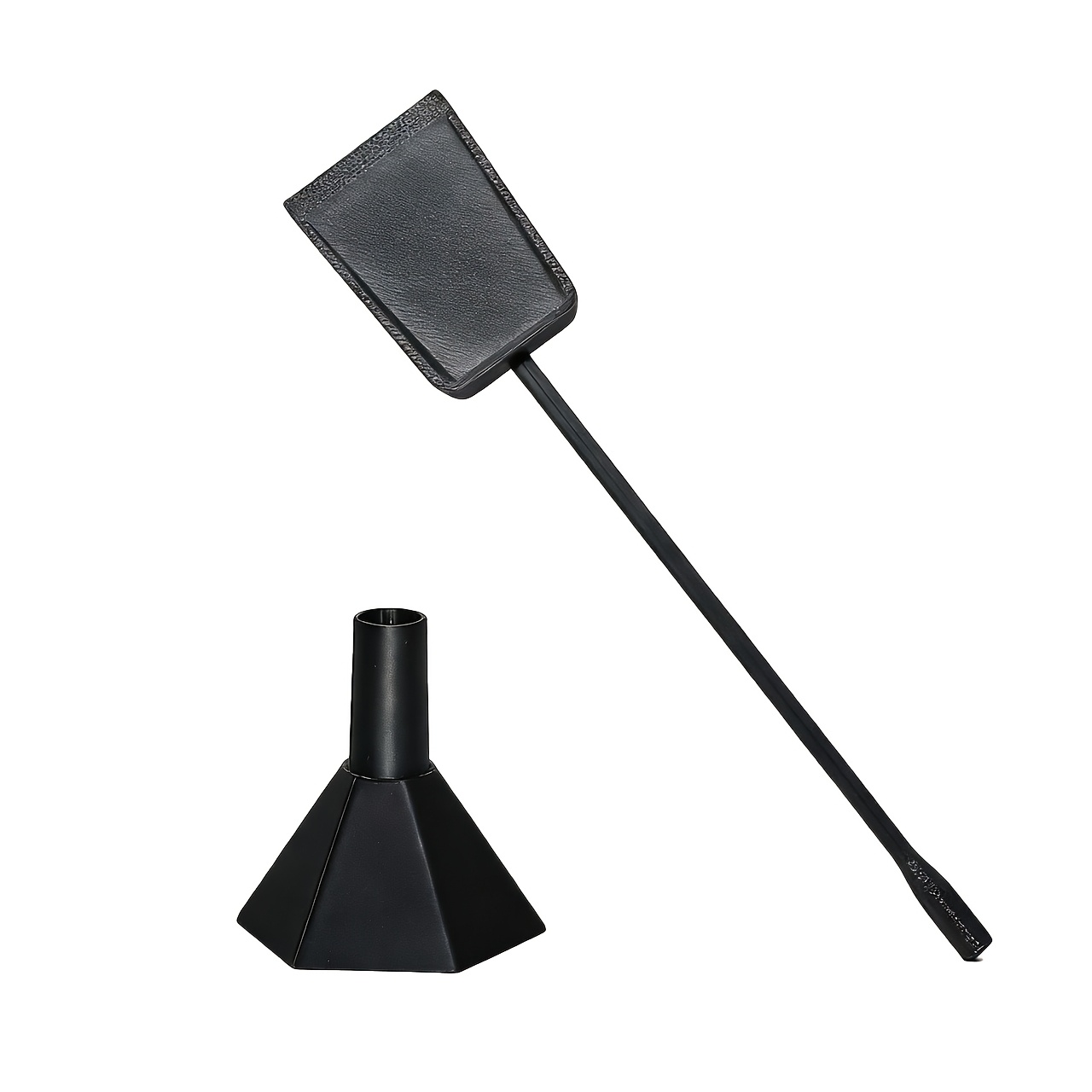 luxury funnel tobacco 2pcs rainbow gradient matte black plastic scoop funnel set