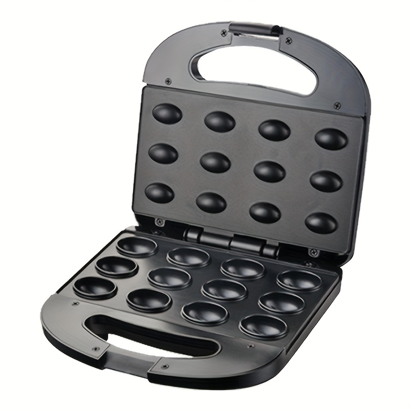 TEMU Walnut Cookie Maker 12 Holes Electric Maker Mini Nut Waffle Bread Machine Sandwich, Toaster Baking Breakfast Pan
